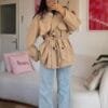 Vilora Beige Premuim Quality Tranchecoat