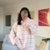 Lindy Baby Pink Striped Sweater