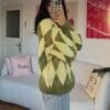Remy Baklava Green/Yellow Sweater