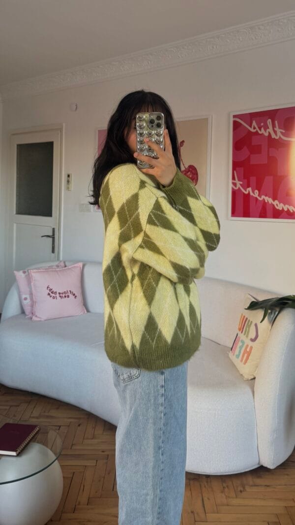 Remy Baklava Green/Yellow Sweater