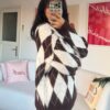 Remy Baklava Brown/White Sweater