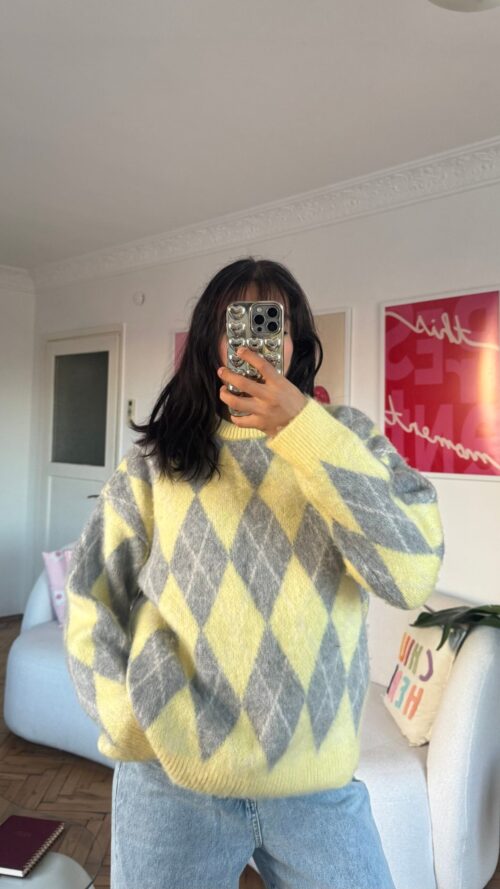 Remy Baklava Yellow/Grey Sweater