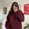 Charlotte Burgundy Sweatshirt