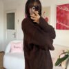 Charlotte Dark Brown Sweatshirt