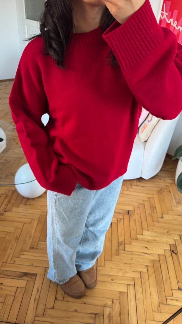 Sandy Red Sweater