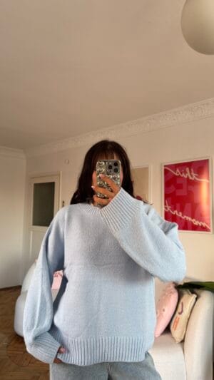 Sandy Baby Blue Sweater