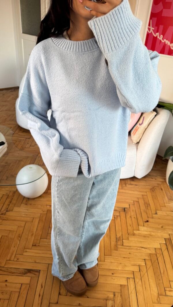 Sandy Baby Blue Sweater