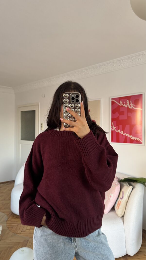 Sandy Burgundy Sweater