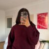 Sandy Burgundy Sweater