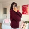 Sandy Burgundy Sweater