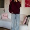 Sandy Burgundy Sweater