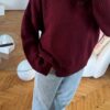 Sandy Burgundy Sweater