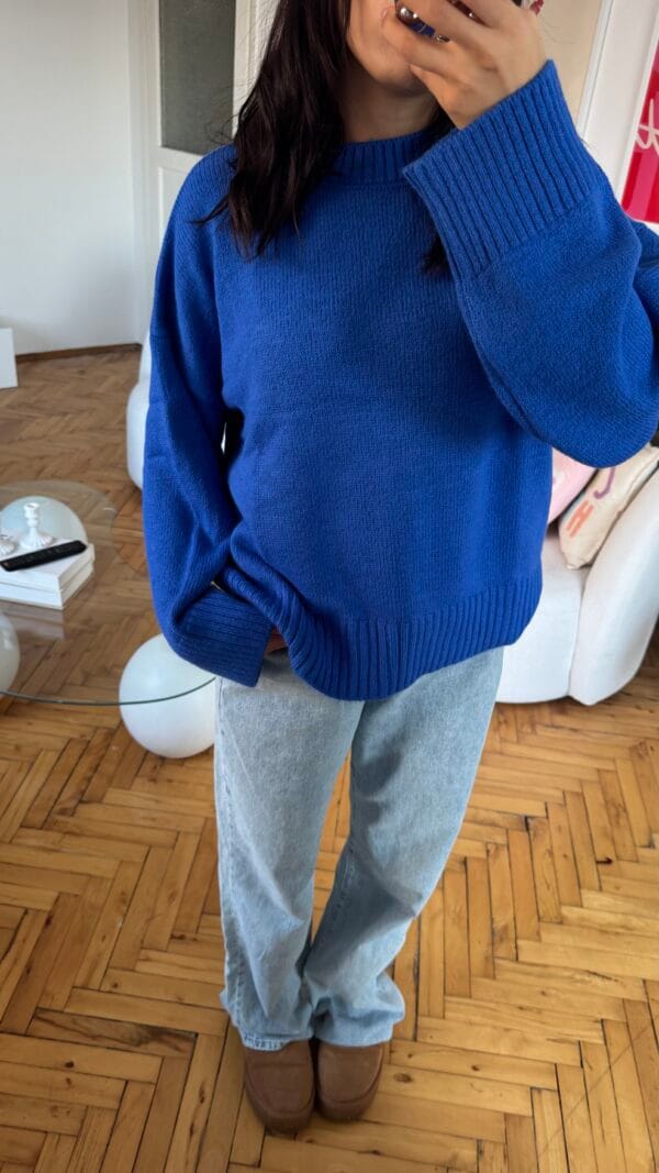 Sandy Sax Blue Sweater