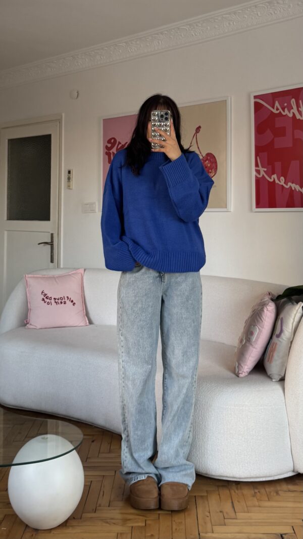 Sandy Sax Blue Sweater