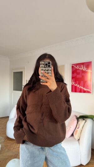 Sandy Dark Brown Sweater