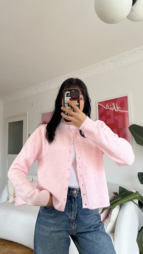 Eliora Baby Pink Cardigan