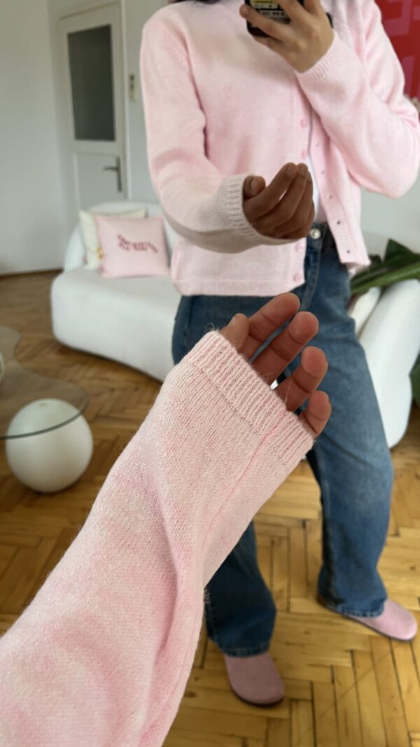Eliora Baby Pink Cardigan