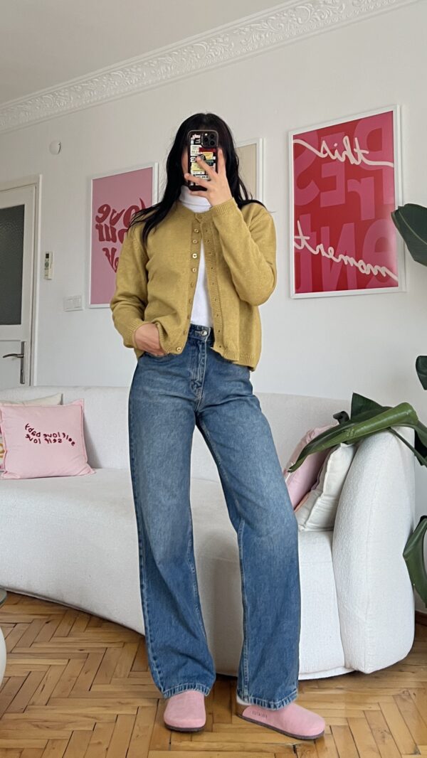 Eliora Olive Green Cardigan