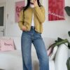 Eliora Olive Green Cardigan