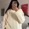 Barox Creamy Oversize Sweater