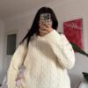 Barox Creamy Oversize Sweater