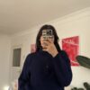 Ebru Navy Unisex Zipped Sweater