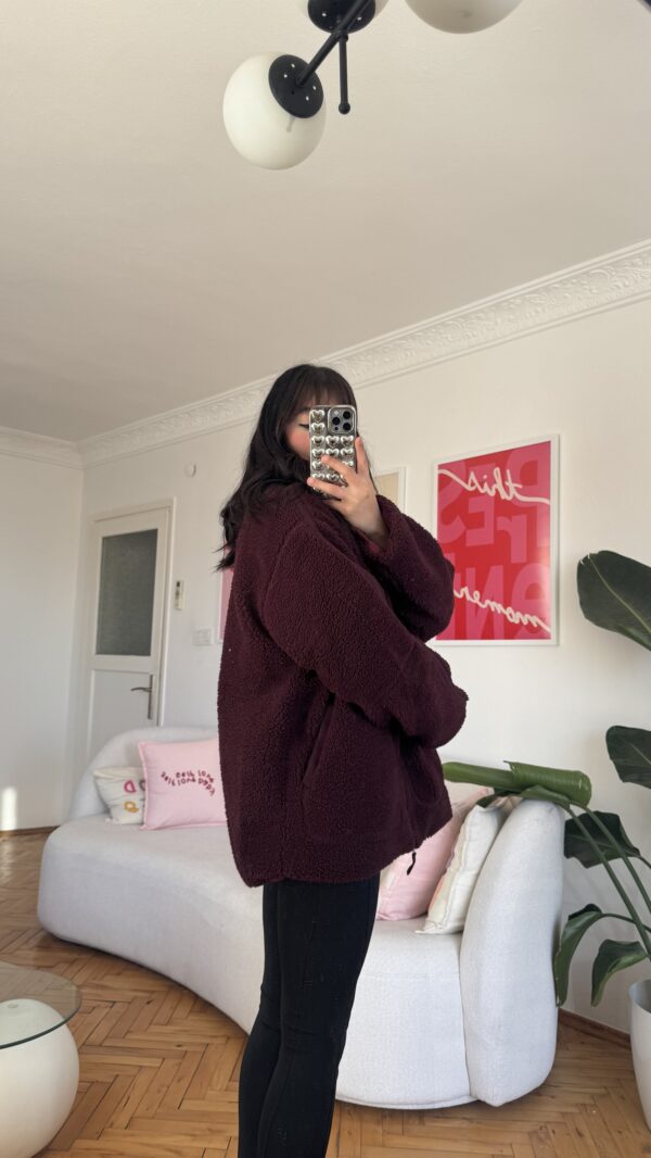 Pinterest Teddy Burgundy Jacket