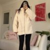 Pinterest Teddy Creamy Oversize Jacket