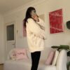 Pinterest Teddy Creamy Oversize Jacket