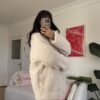 Pinterest Teddy Creamy Oversize Jacket