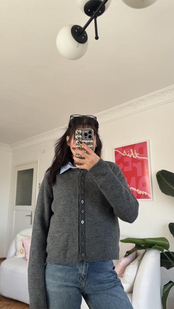 Eliora Dark Grey Cardigan