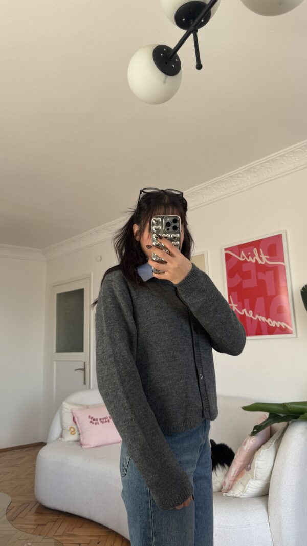 Eliora Dark Grey Cardigan