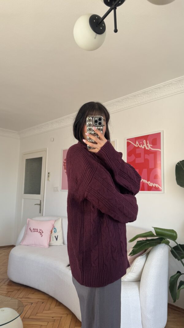 New Amelia Burgundy Sweater
