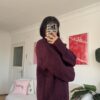 New Amelia Burgundy Sweater