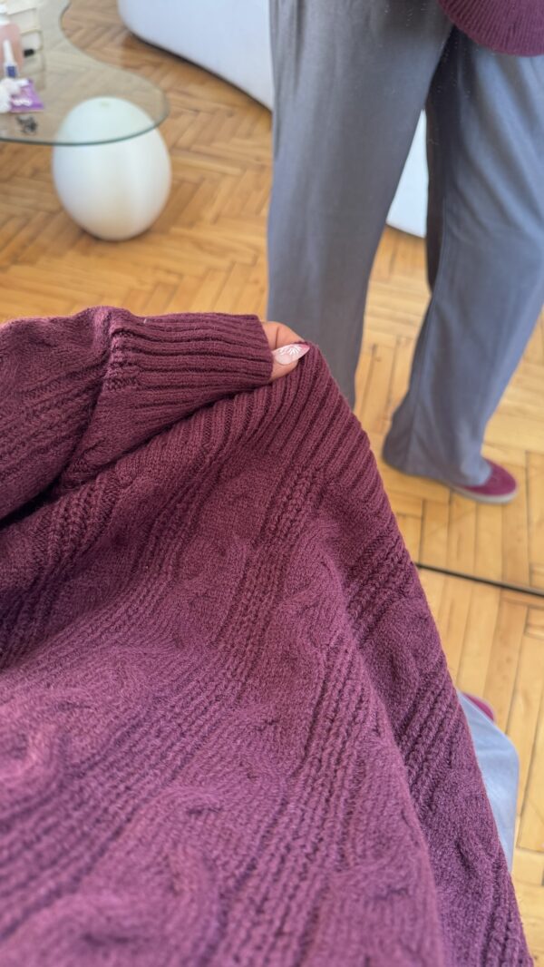 New Amelia Burgundy Sweater