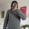 Snoozy Dark Grey Turtle Neck Sweater