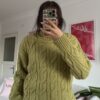 Snoozy Green Turtle Neck Sweater