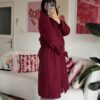 Stella Burgundy Coat Premuim Quality