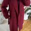 Stella Burgundy Coat Premuim Quality