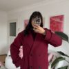 Stella Burgundy Coat Premuim Quality