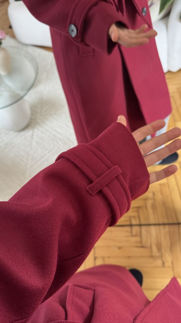 Stella Burgundy Coat Premuim Quality