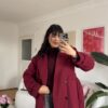Stella Burgundy Coat Premuim Quality