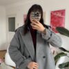 Stella Light Grey Coat Premuim Quality