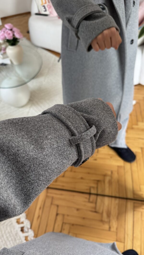 Stella Light Grey Coat Premuim Quality