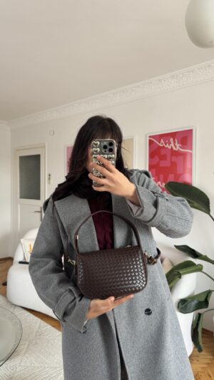 Croco Dark Brown Bag