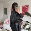 Megan Black Biker Leather Jacket