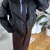 Megan Black Biker Leather Jacket