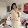 Ferya Creamy Oversize Blazer