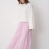 Ronda Baby Pink Pleated Skirt
