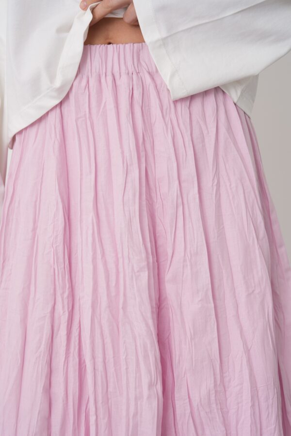 Ronda Baby Pink Pleated Skirt
